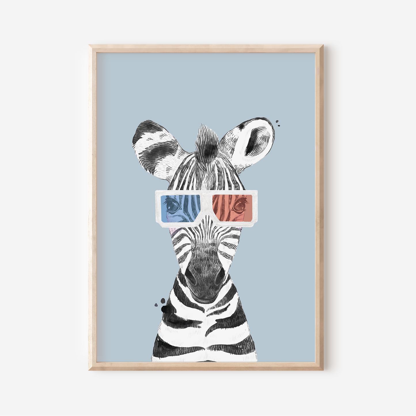 Zachary Zebra | Art Print