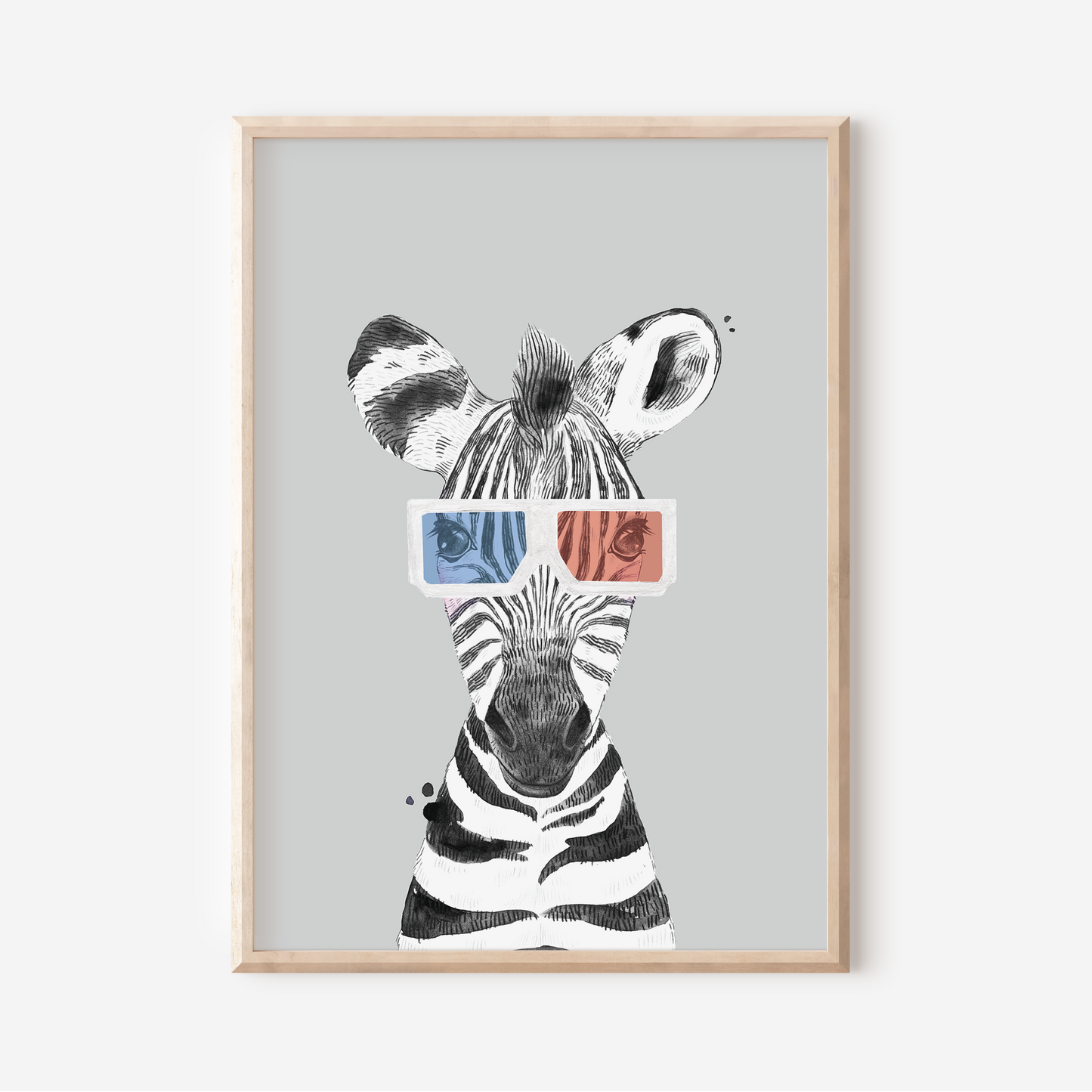 Zachary Zebra | Art Print