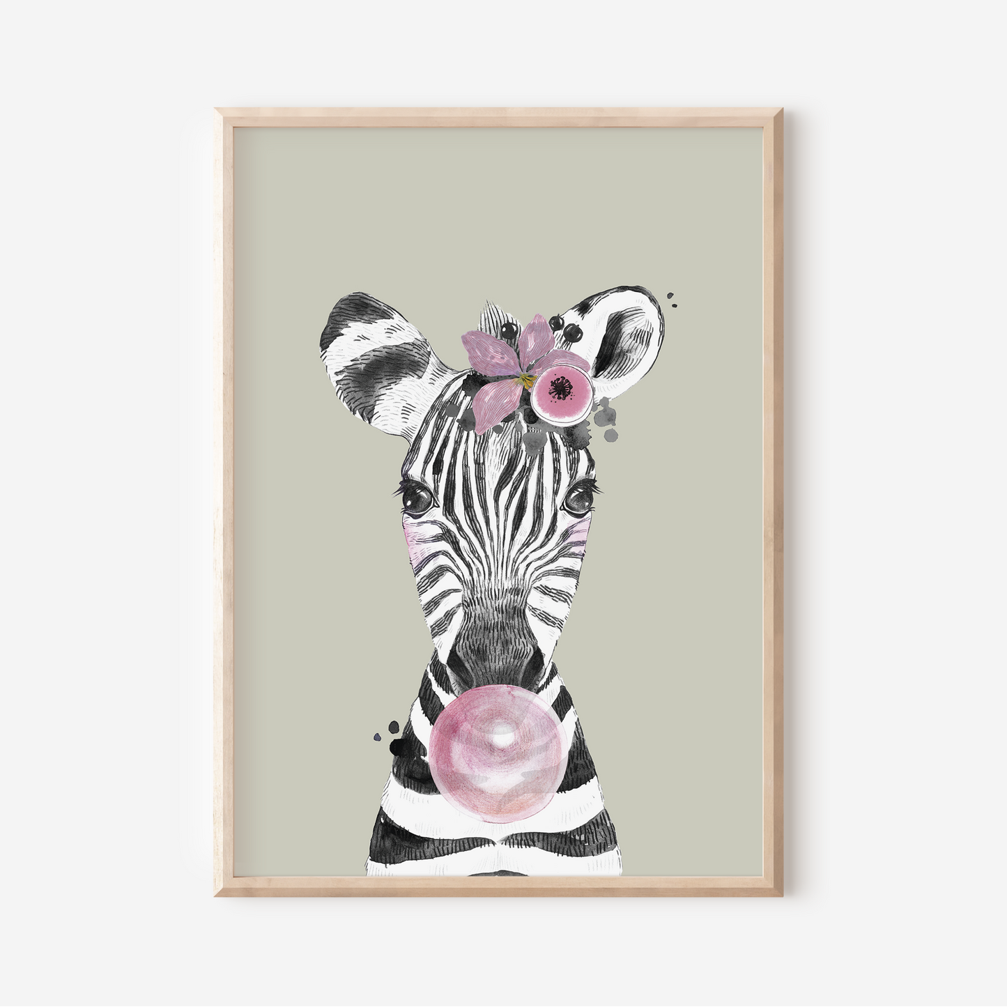 Zara Zebra | Art Print