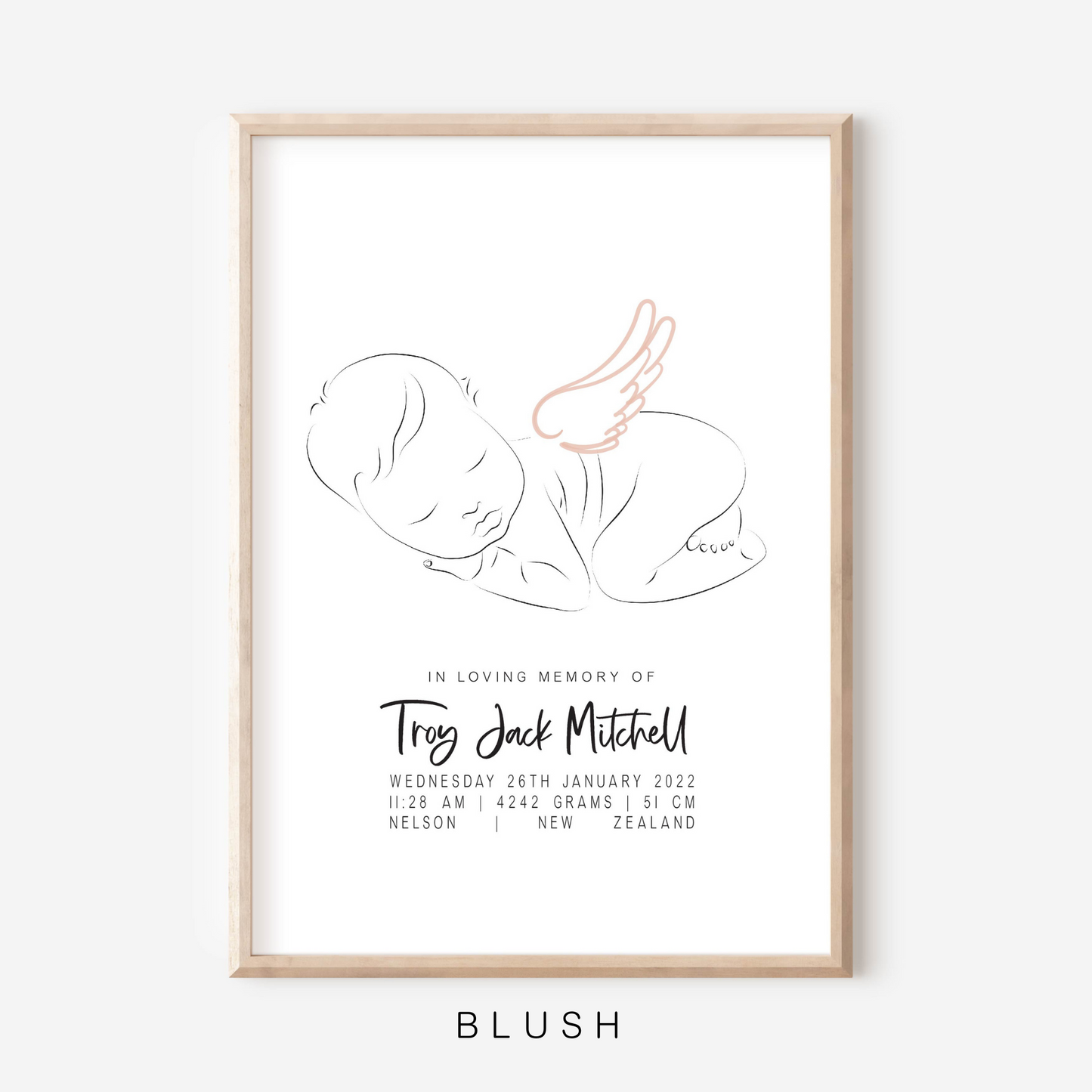 Sweet Dreams Angel - In Memory Of Keepsake Print