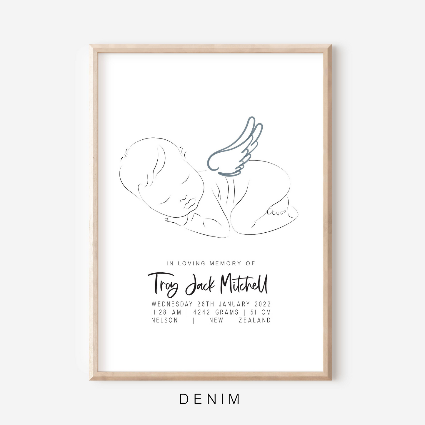 Sweet Dreams Angel - In Memory Of Keepsake Print