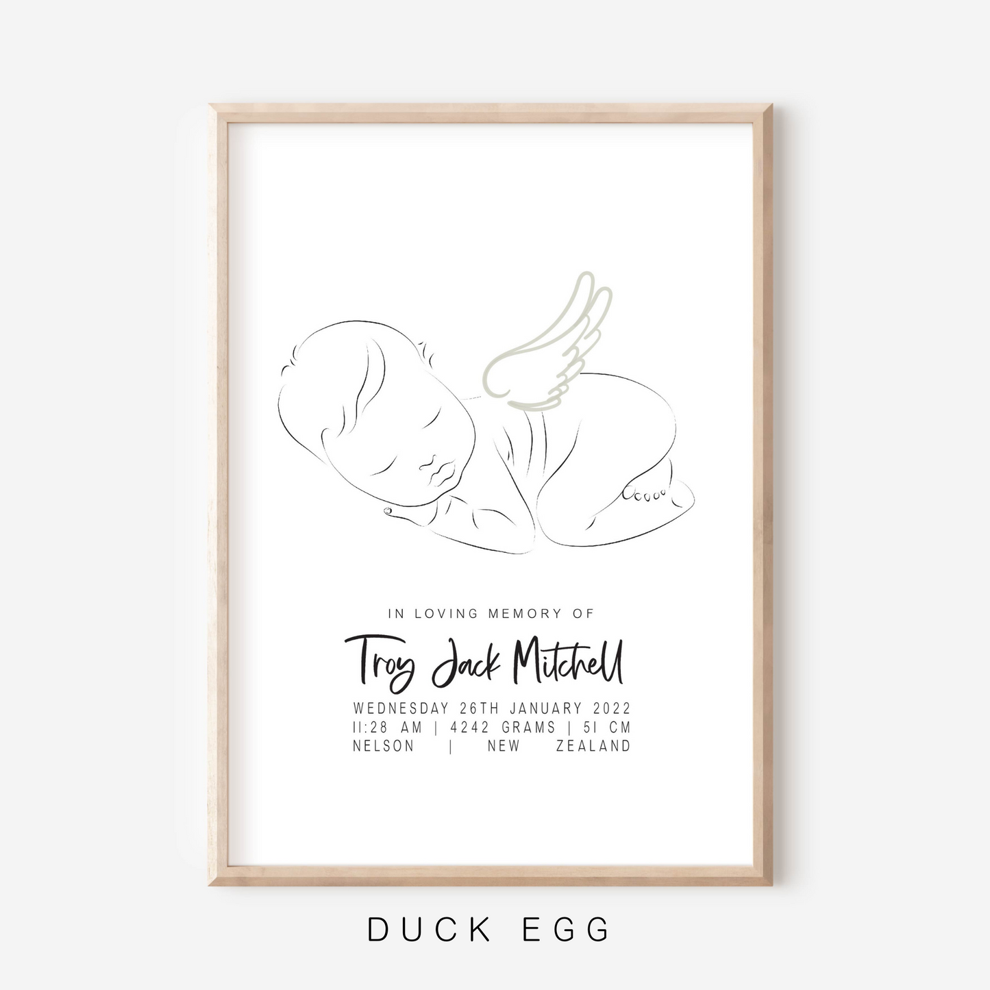Sweet Dreams Angel - In Memory Of Keepsake Print