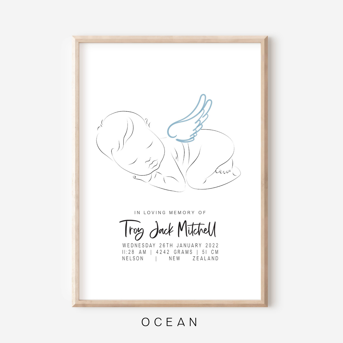 Sweet Dreams Angel - In Memory Of Keepsake Print