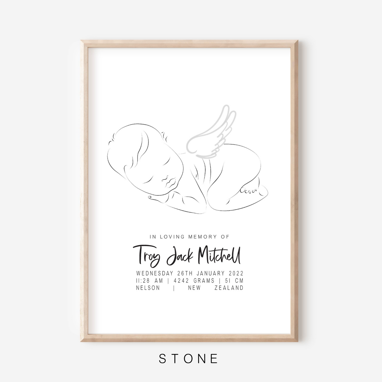 Sweet Dreams Angel - In Memory Of Keepsake Print