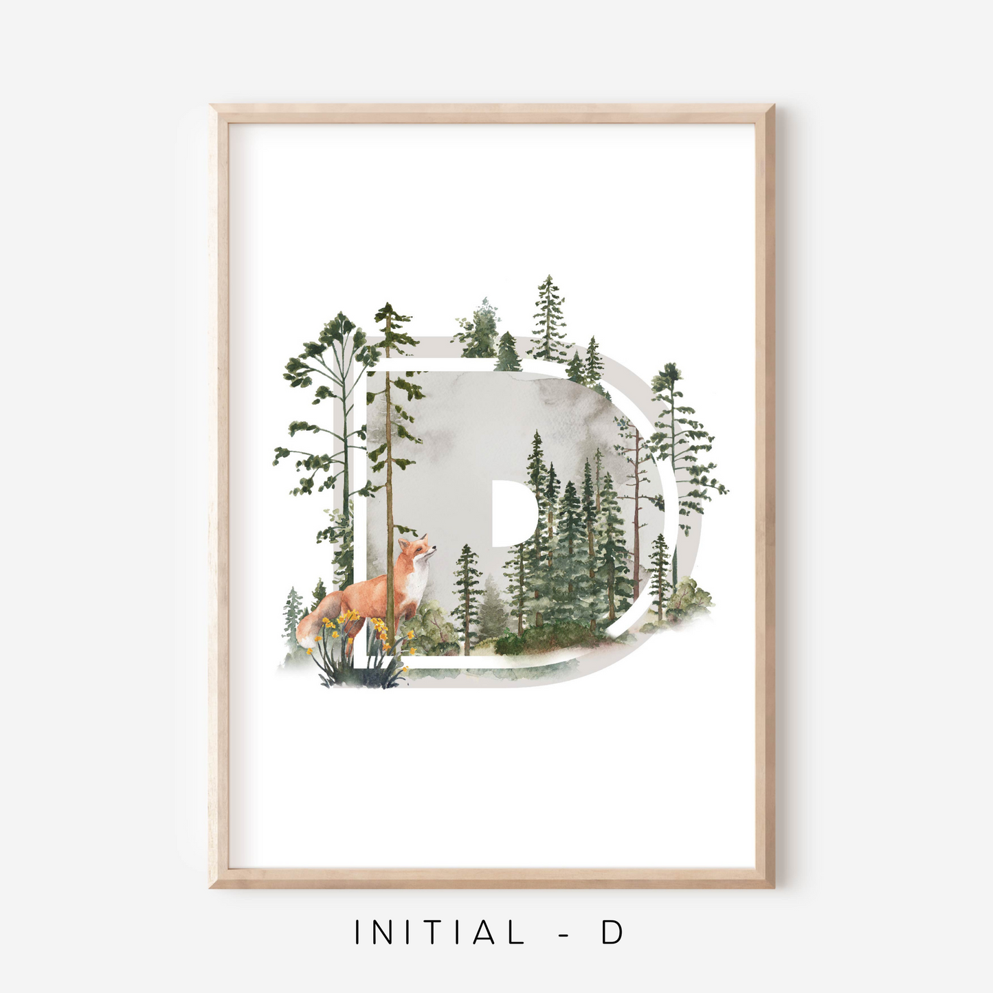 Wilderness A-Z Initial | Art Print