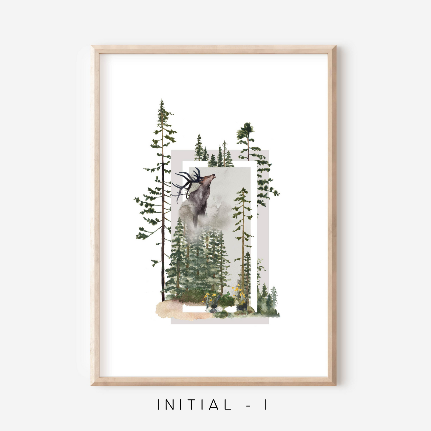 Wilderness A-Z Initial | Art Print
