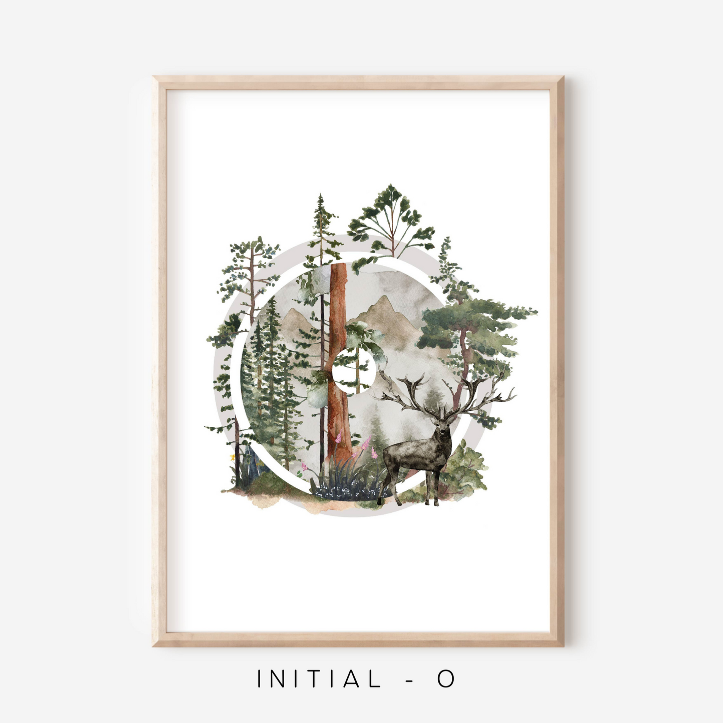Wilderness A-Z Initial | Art Print