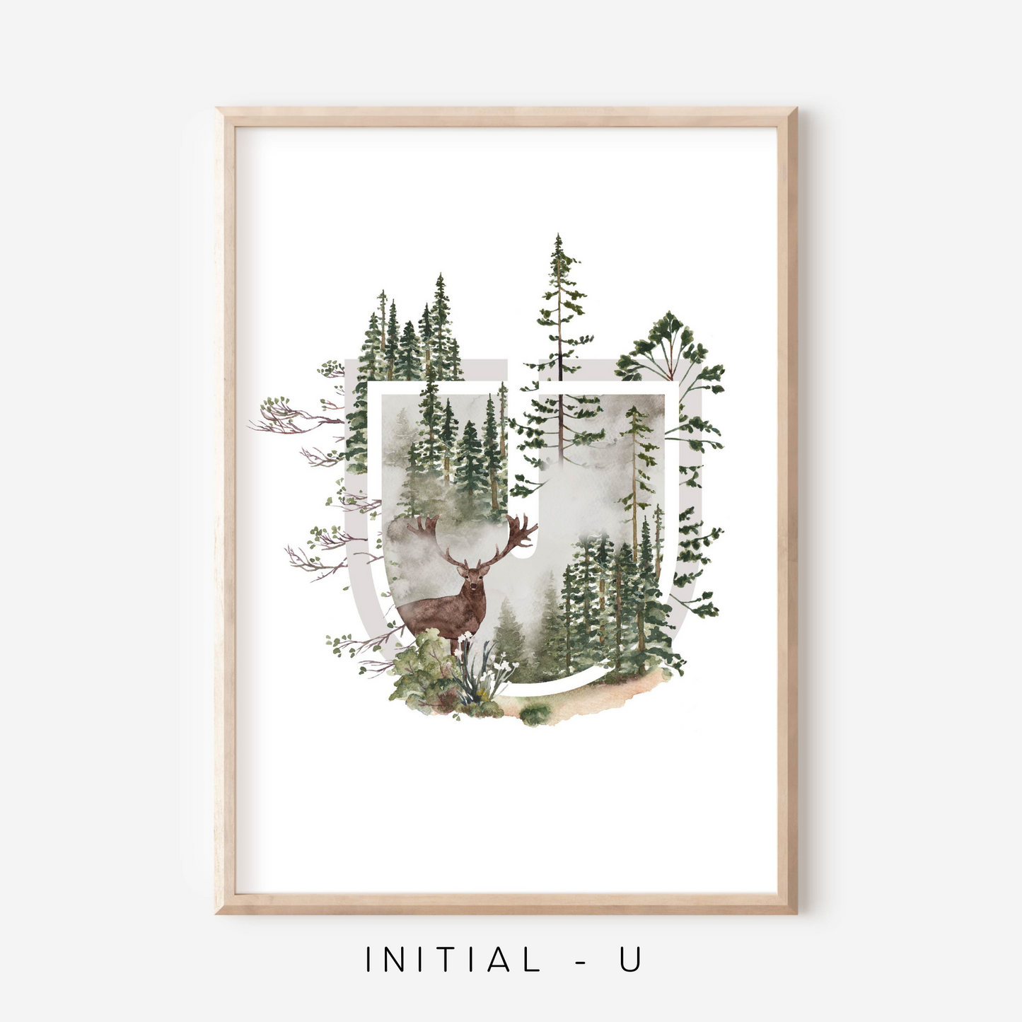 Wilderness A-Z Initial | Art Print