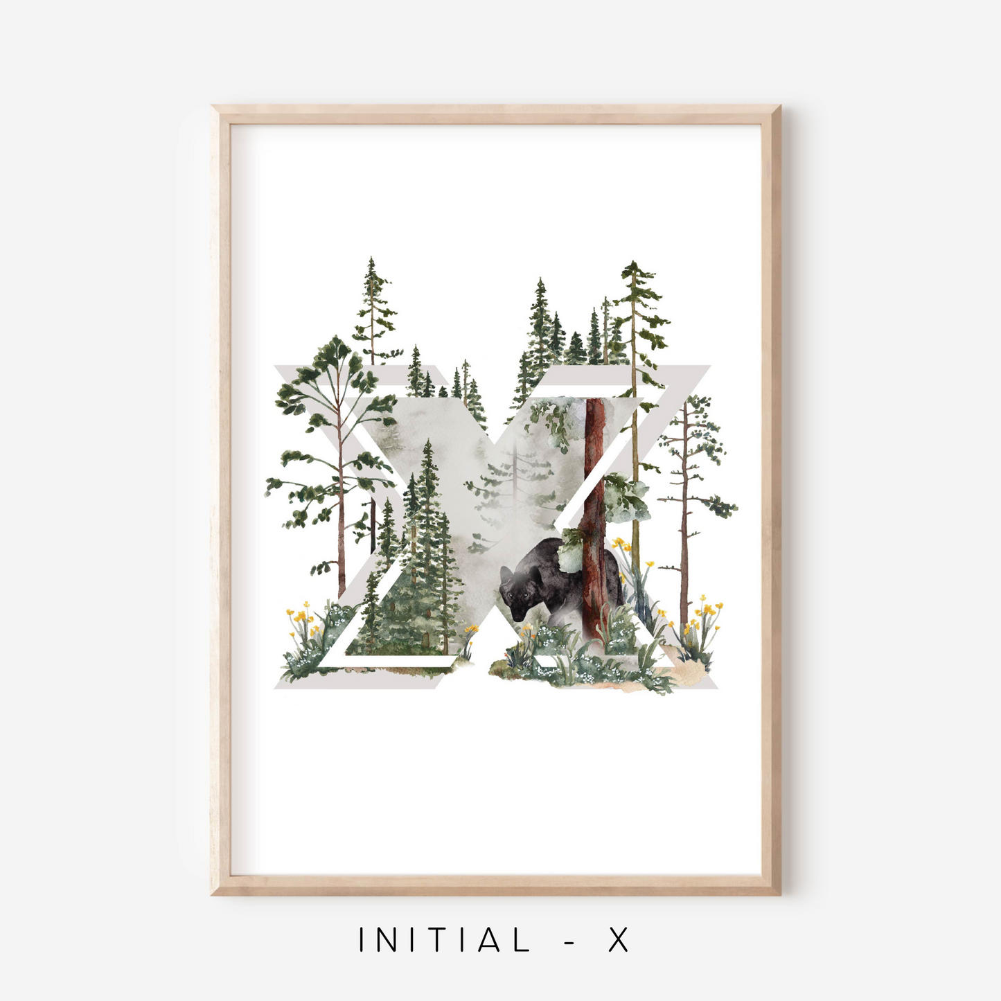 Wilderness A-Z Initial | Art Print
