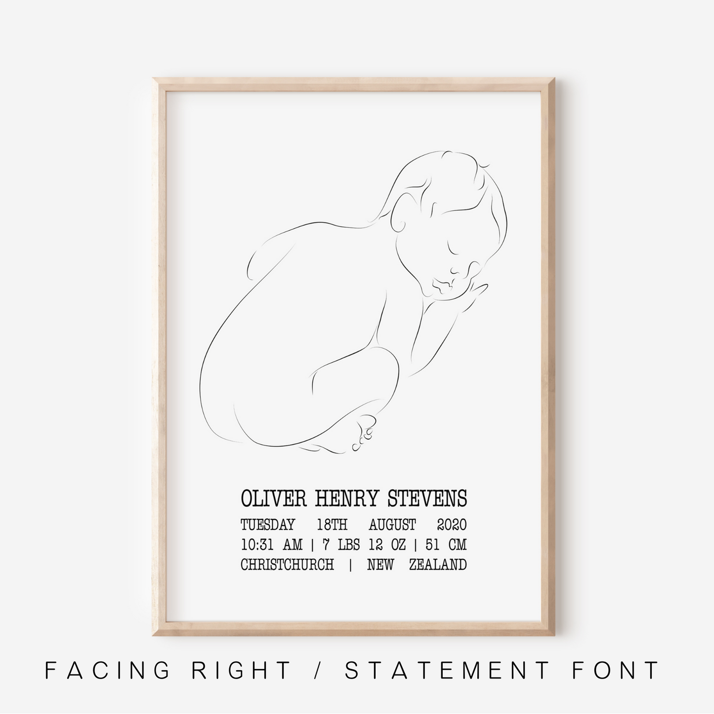 Sweet Dreams - Birth Detail Keepsake Print