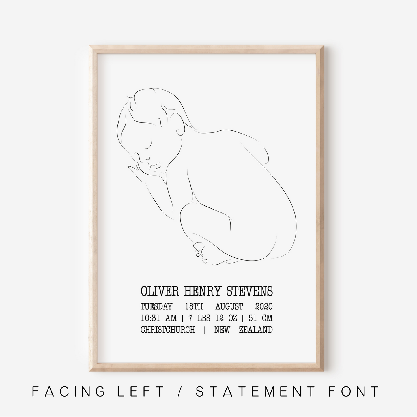 Sweet Dreams - Birth Detail Keepsake Print