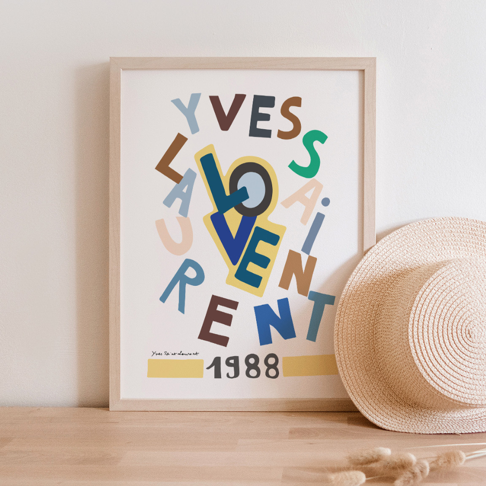 YSL Love 1988 | Art Print