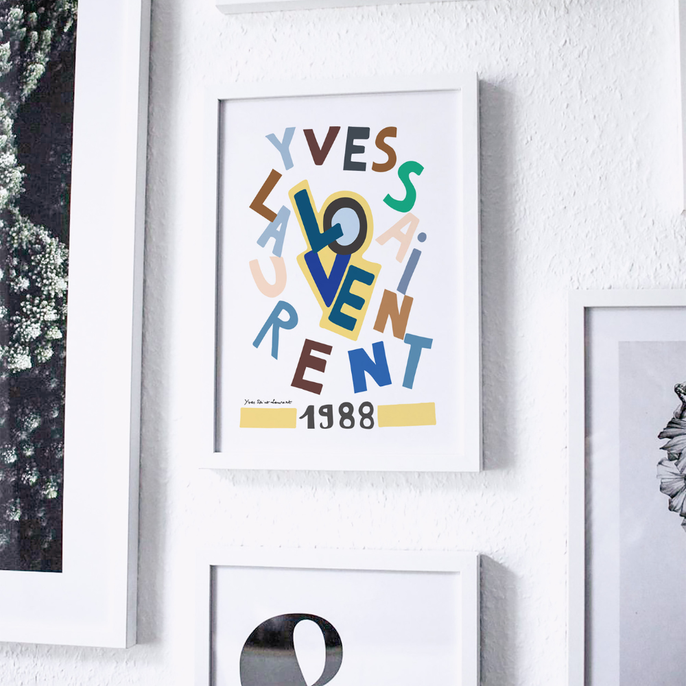 YSL Love 1988 | Art Print