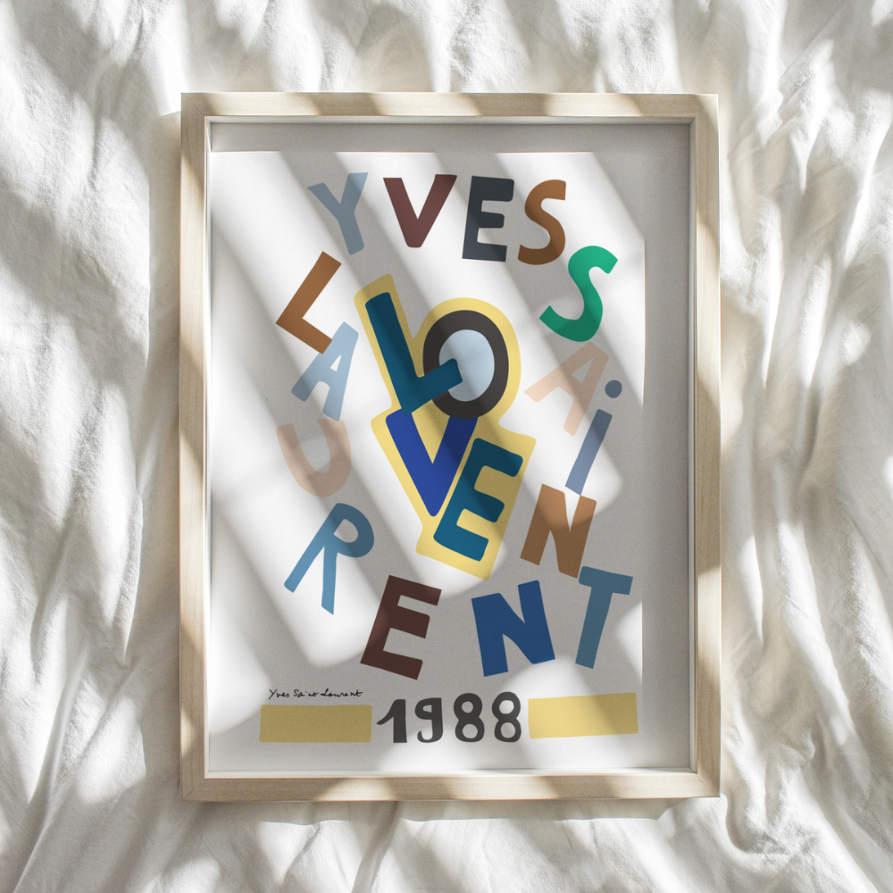 YSL Love 1988 | Art Print