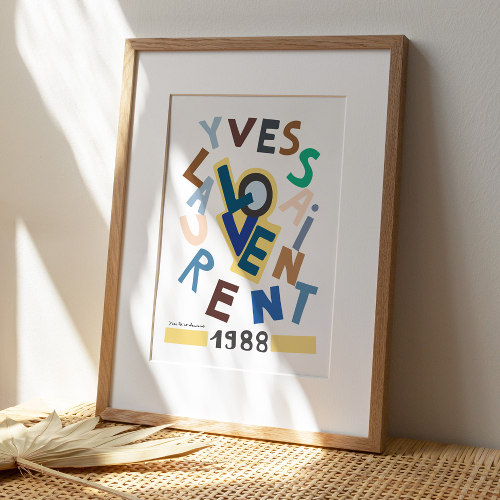 YSL Love 1988 | Art Print