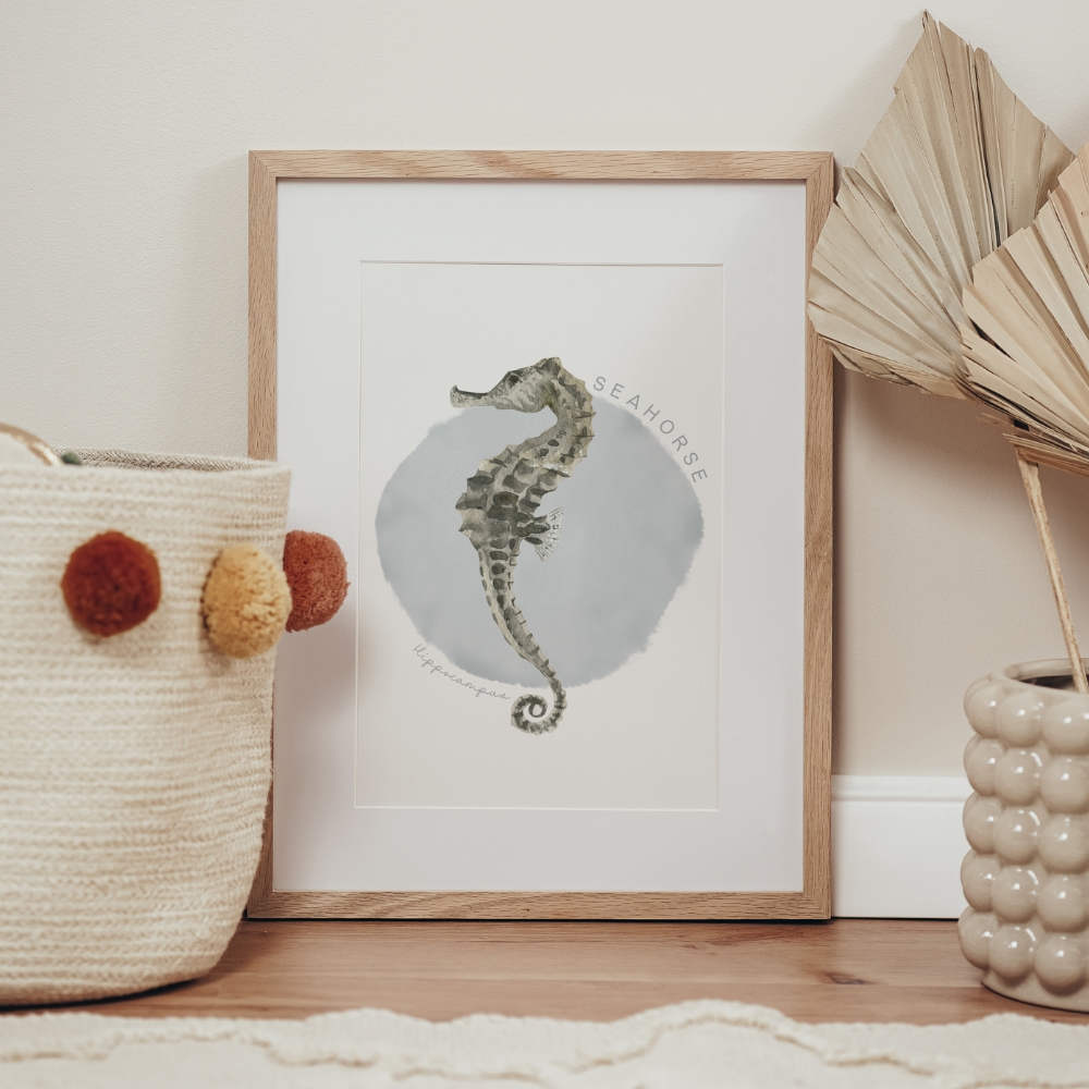Ocean Life - Seahorse | Art Print