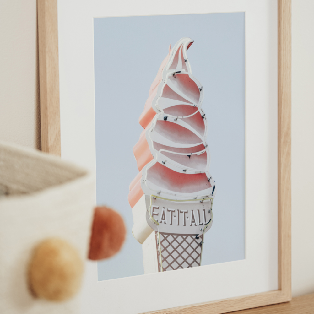 Retro Ice Cream | Photography Art Print