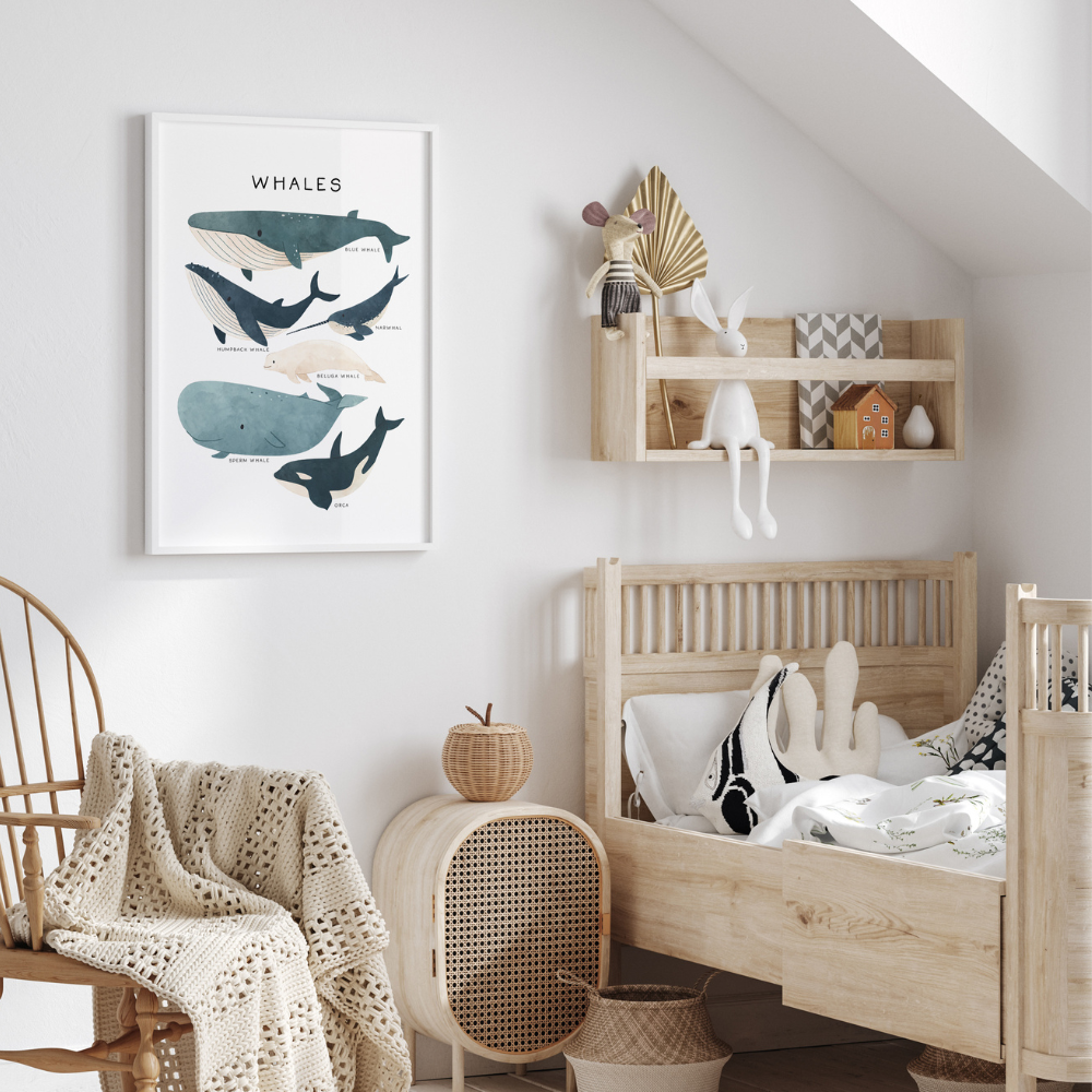 Under The Sea - Whales | Art Print