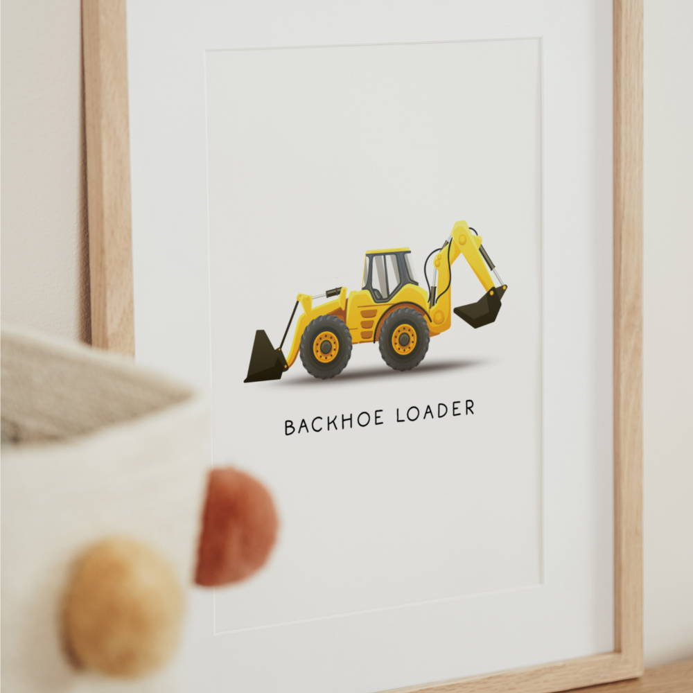 Backhoe Loader | Art Print