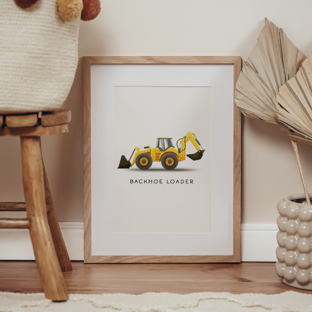 Backhoe Loader | Art Print