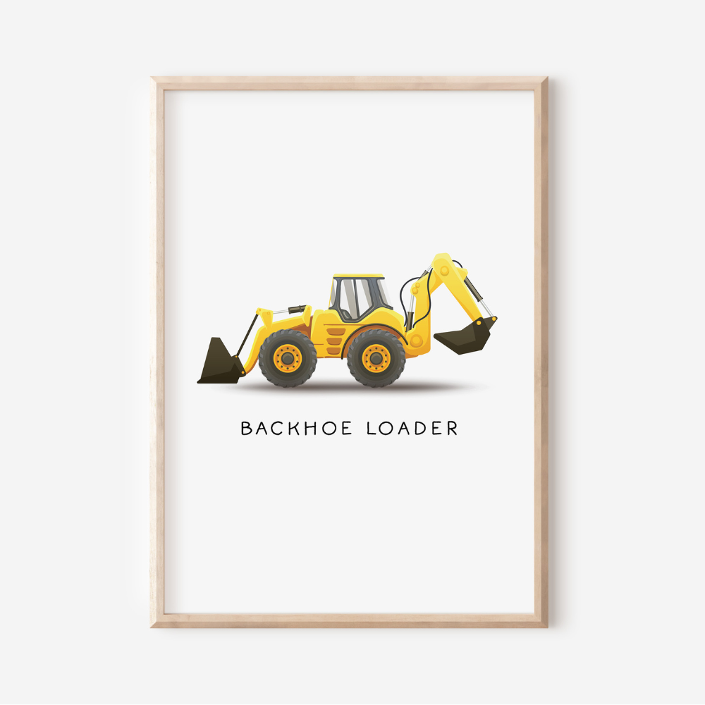 Backhoe Loader | Art Print