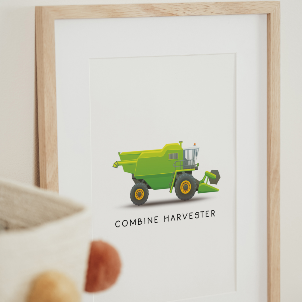 Combine Harvester | Art Print
