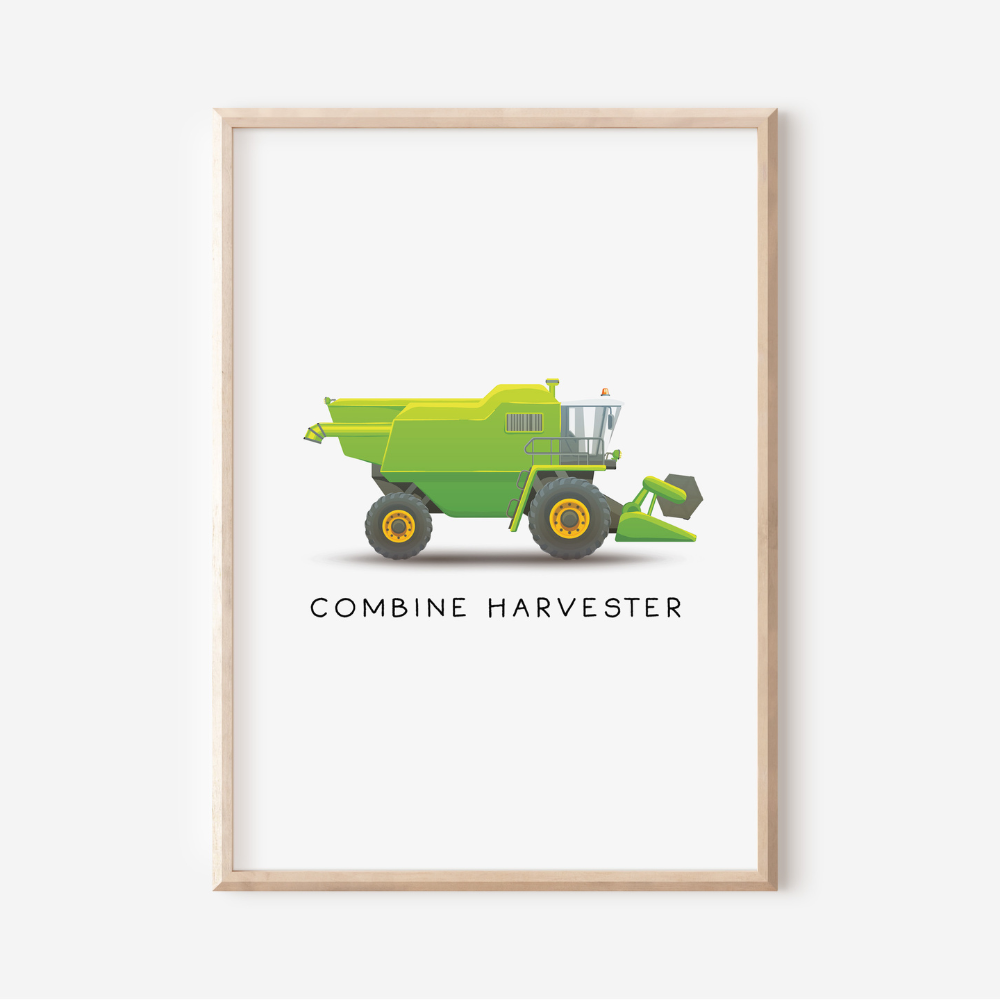 Combine Harvester | Art Print