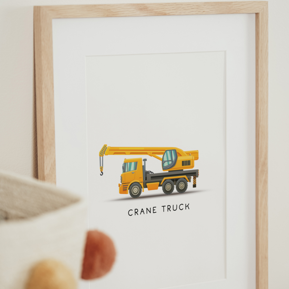 Crane Truck | Art Print