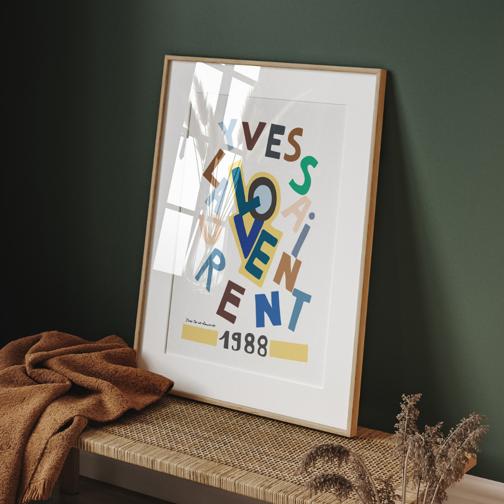 YSL Love 1988 | Art Print