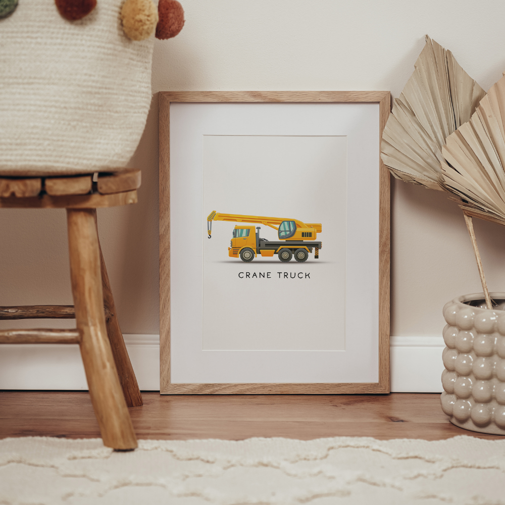 Crane Truck | Art Print