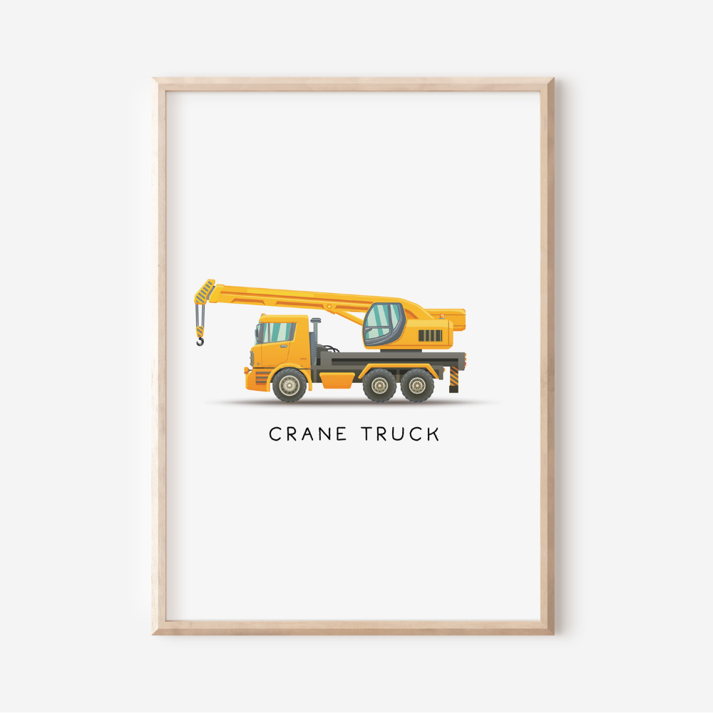 Crane Truck | Art Print