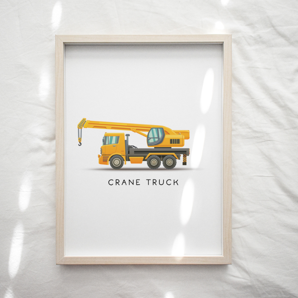 Crane Truck | Art Print