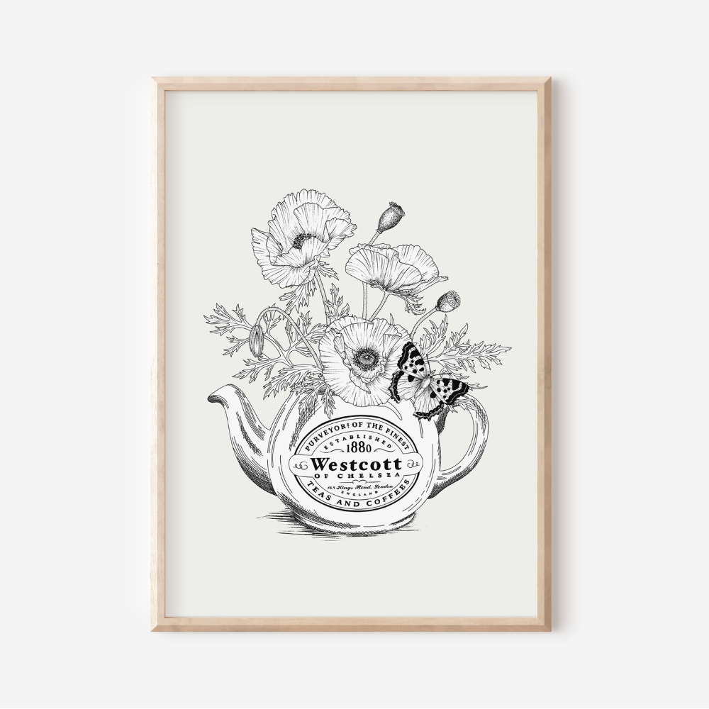 Teapot Bouquet | Art Print