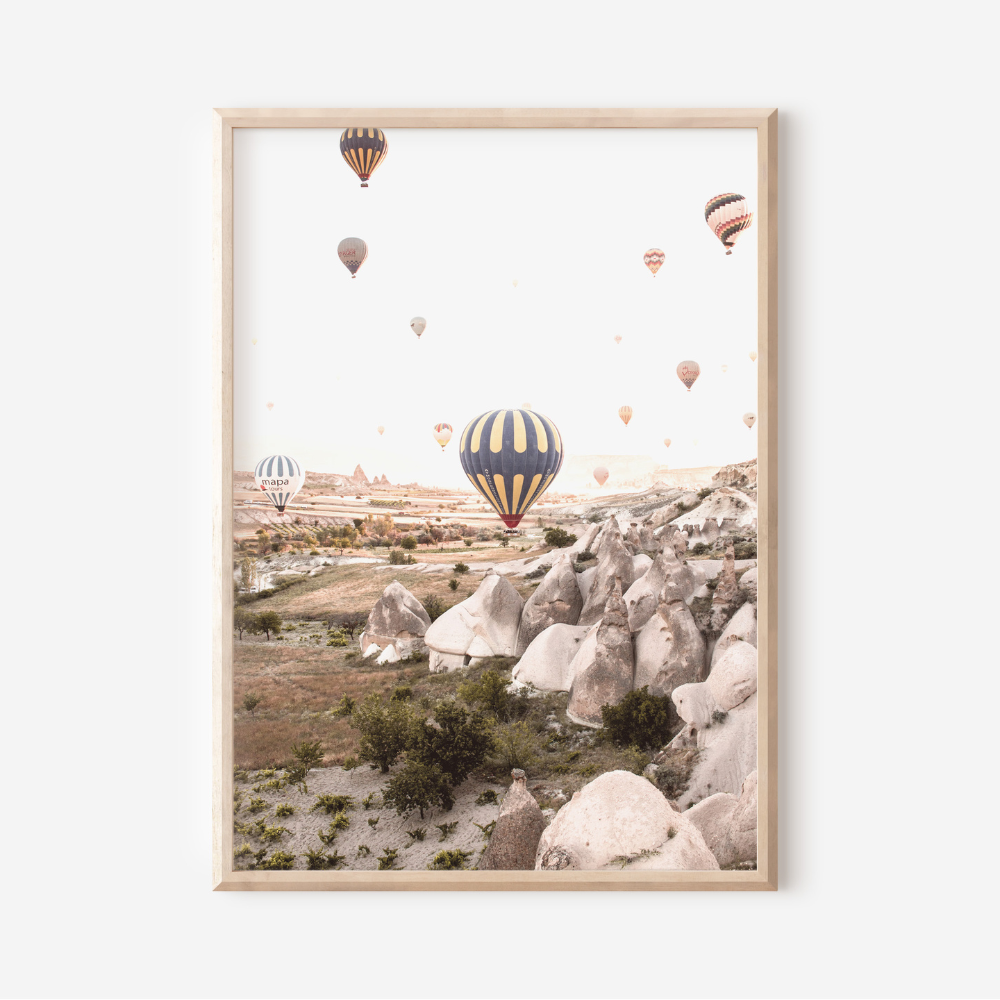 Balloons Over Valley | Photography Art Print