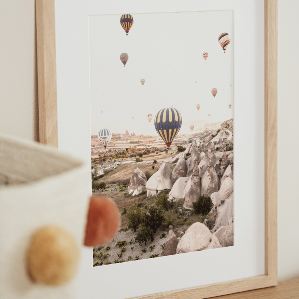 Balloons Over Valley | Photography Art Print