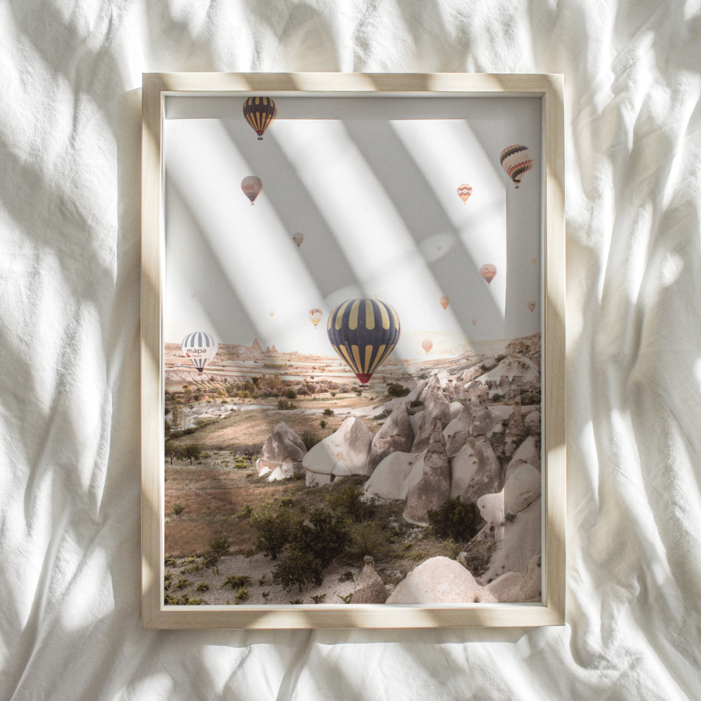 Balloons Over Valley | Photography Art Print