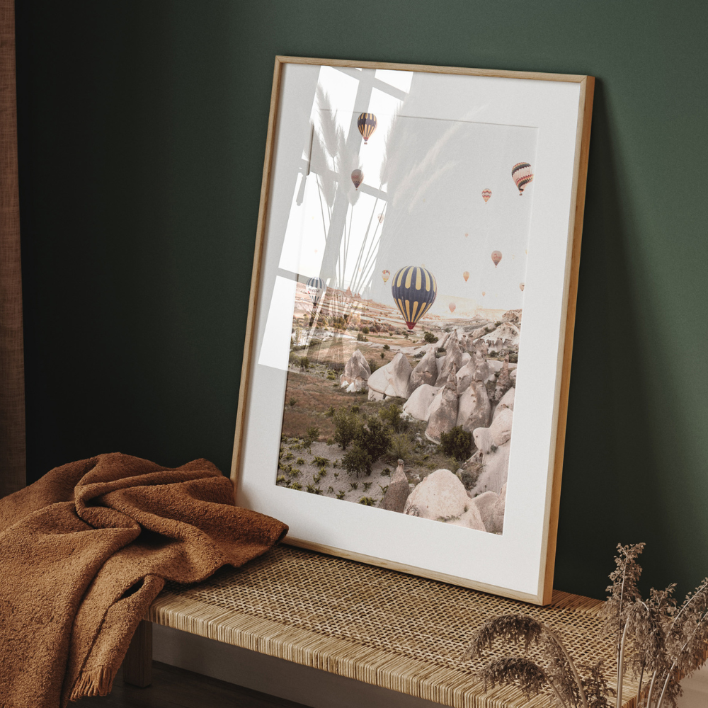 Balloons Over Valley | Photography Art Print