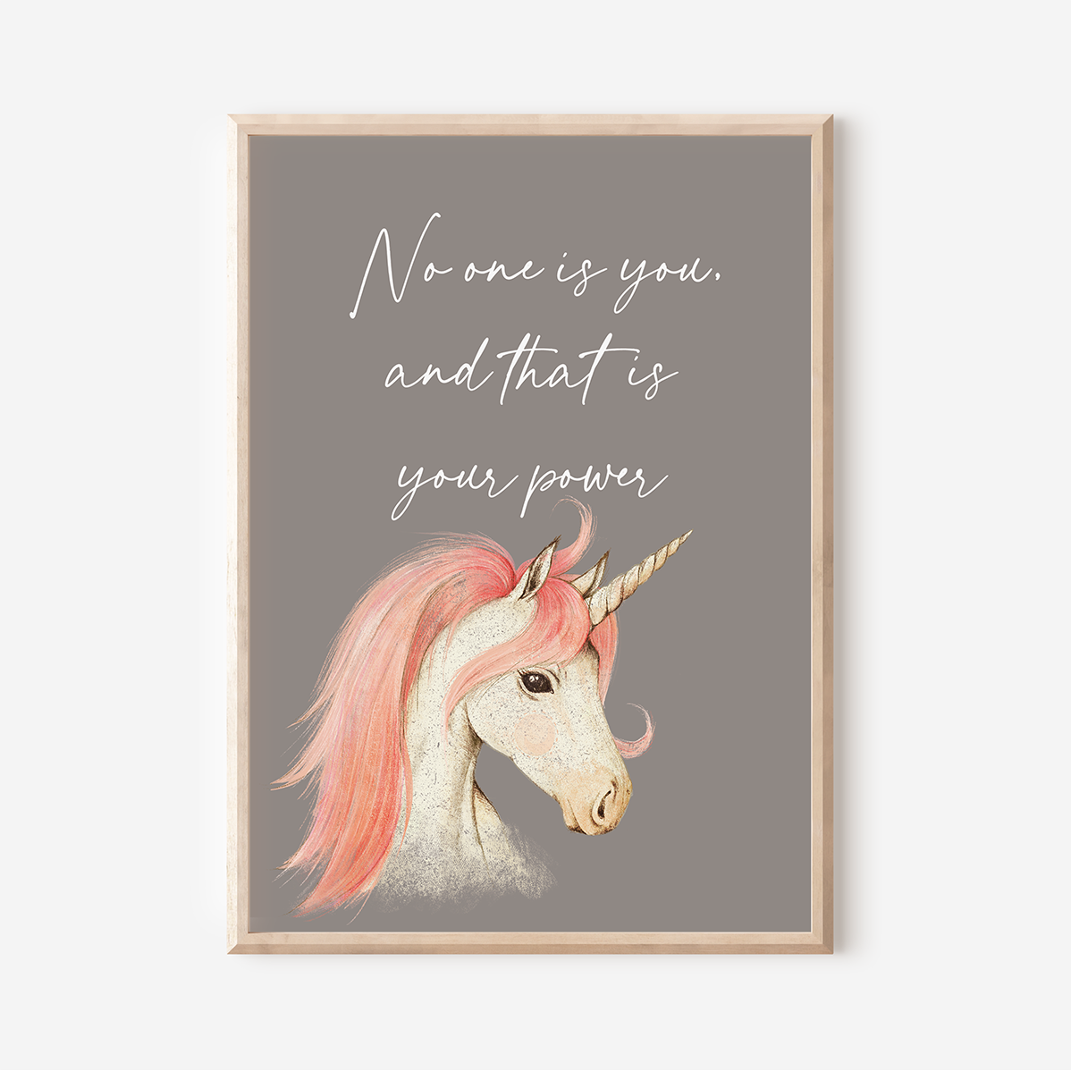 No One Is You - Unicorn | Art Print