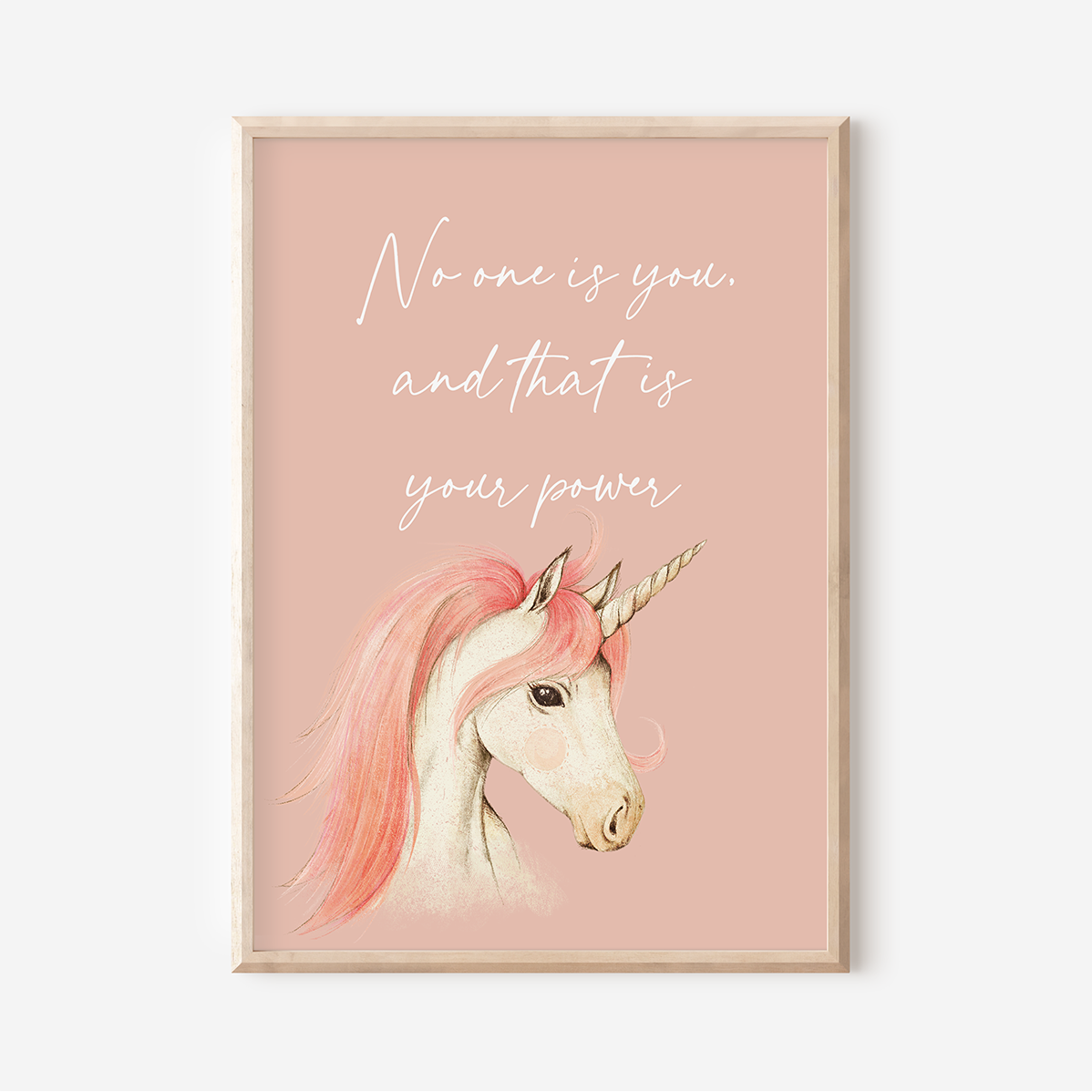 No One Is You - Unicorn | Art Print