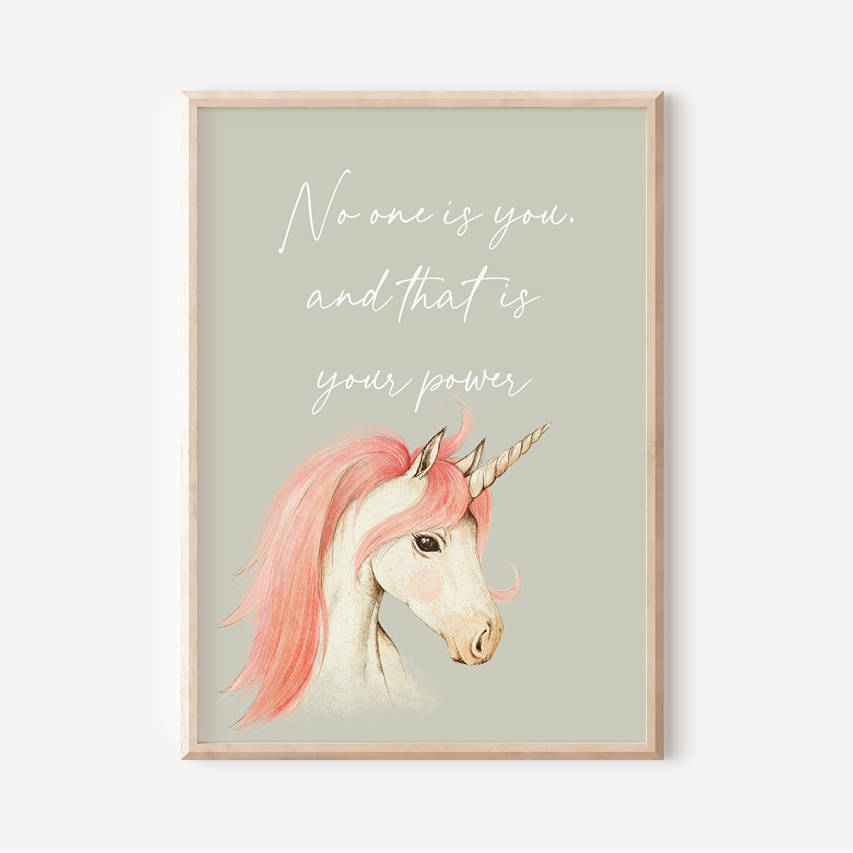 No One Is You - Unicorn | Art Print