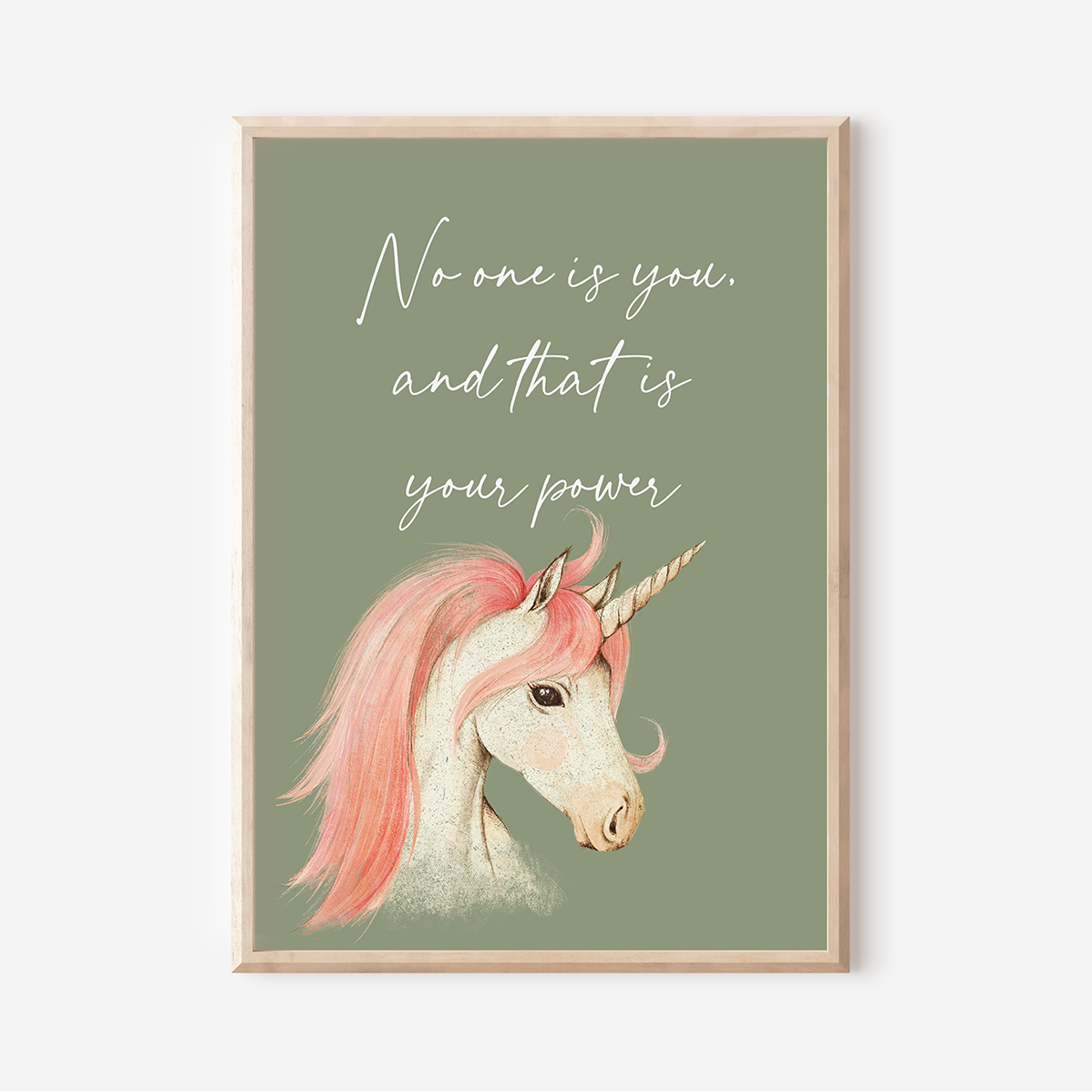 No One Is You - Unicorn | Art Print