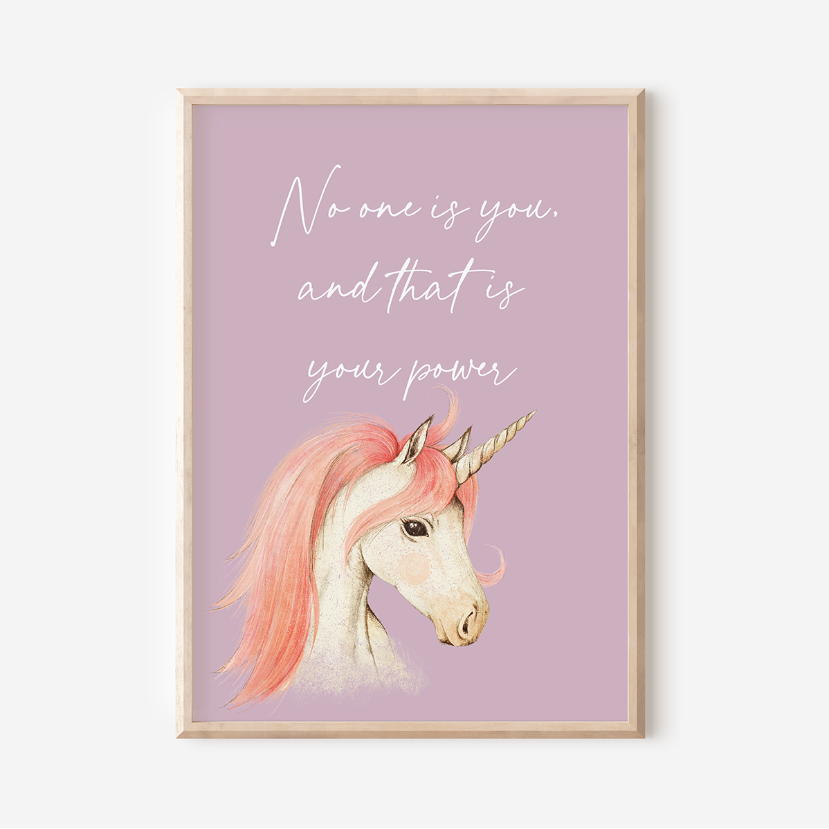 No One Is You - Unicorn | Art Print