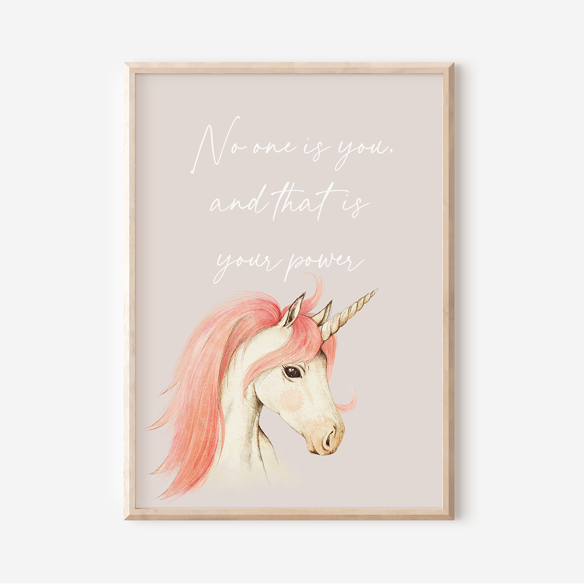 No One Is You - Unicorn | Art Print