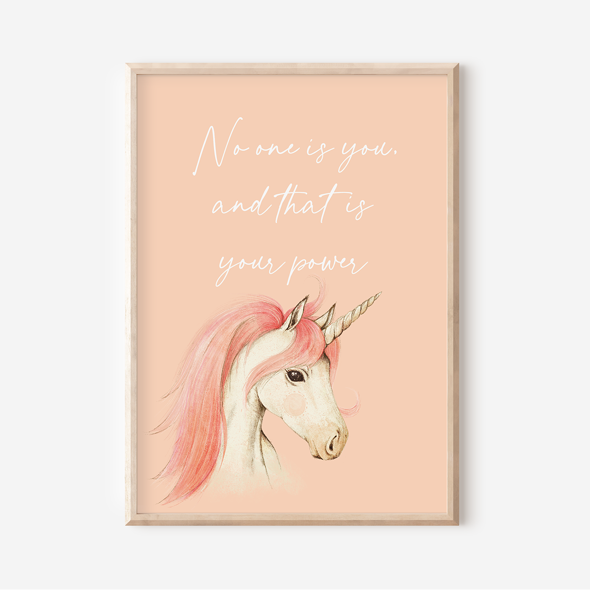 No One Is You - Unicorn | Art Print