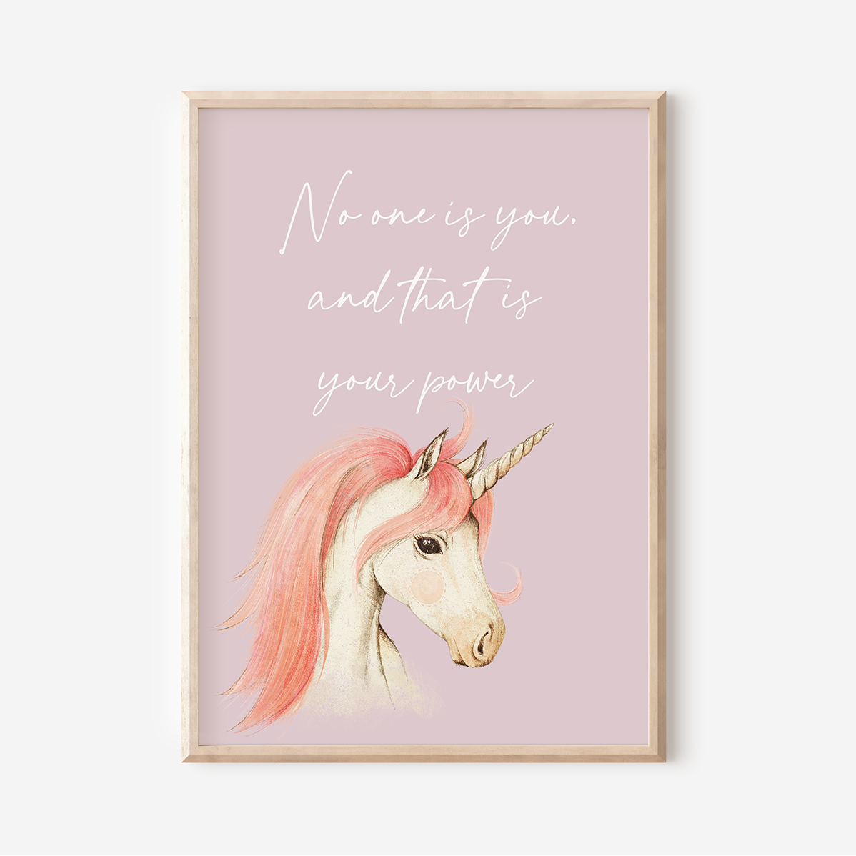 No One Is You - Unicorn | Art Print