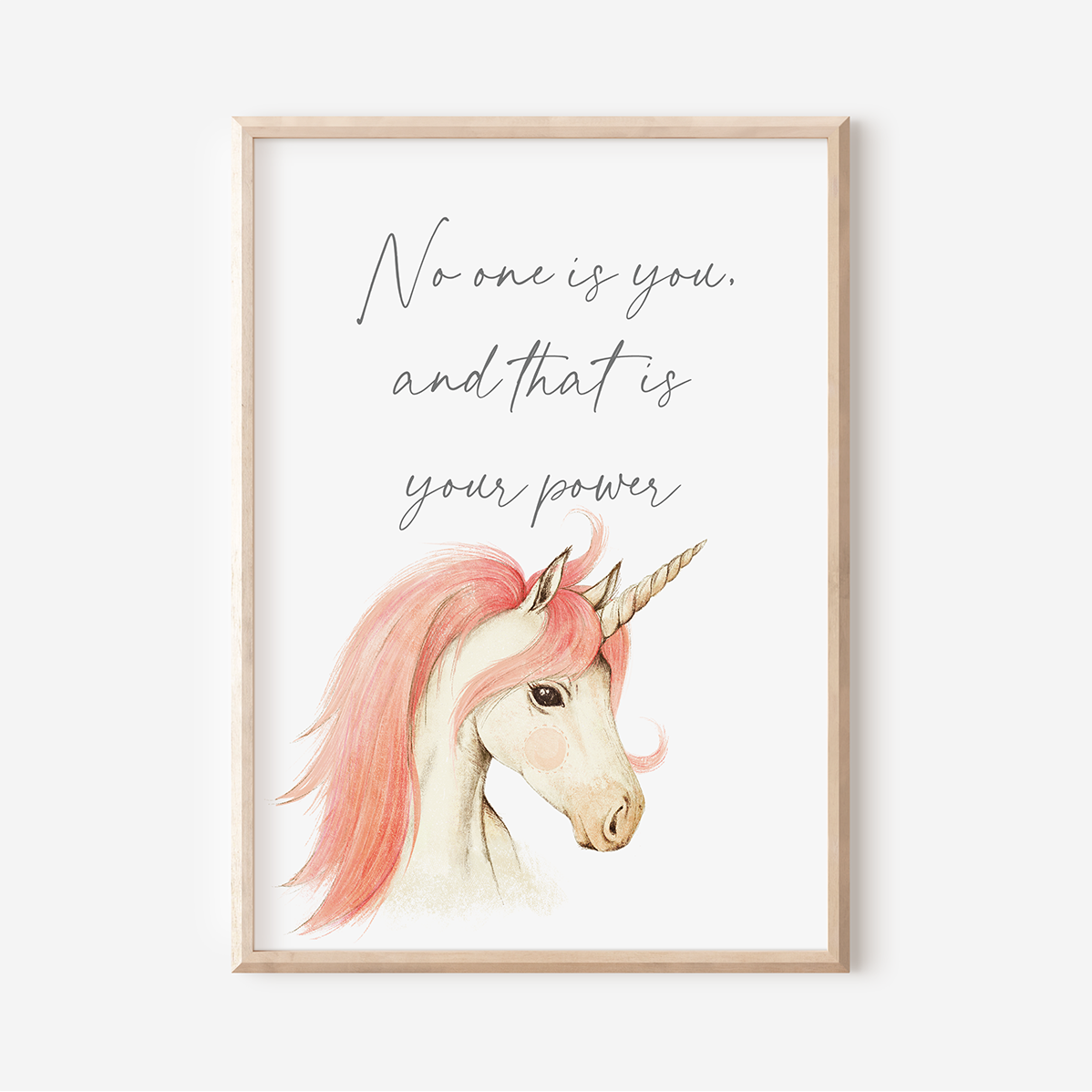 No One Is You - Unicorn | Art Print