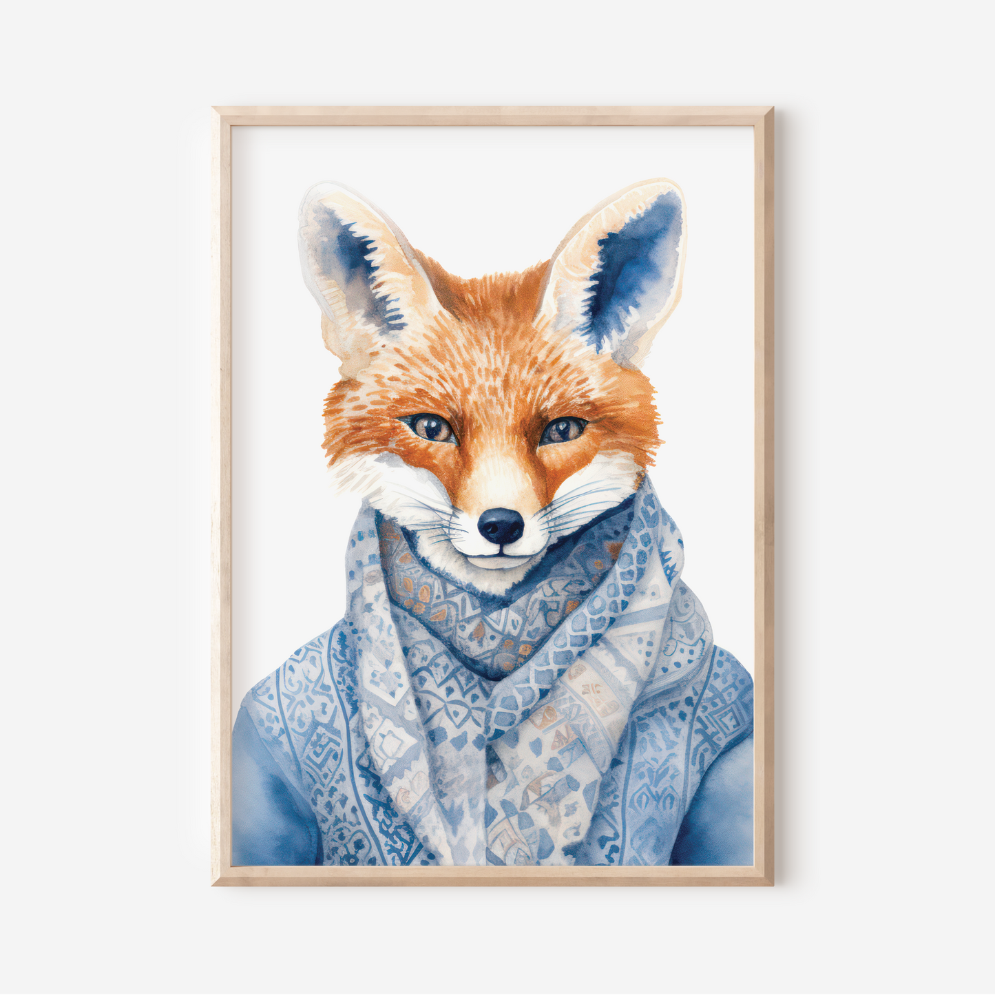 Vintage Winter Fox | Art Print