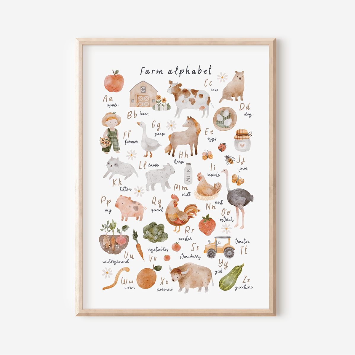 Farm Alphabet | Art Print