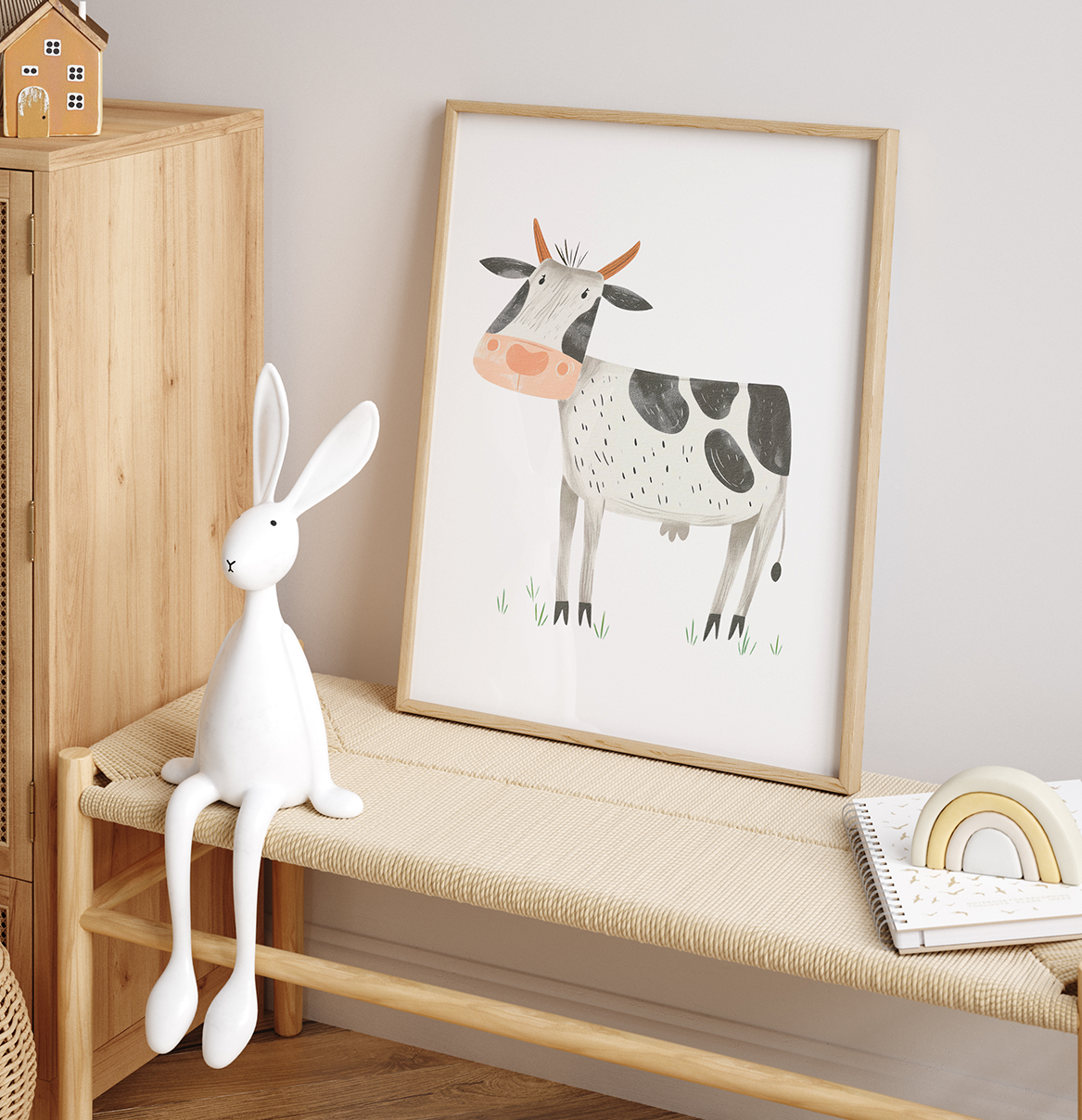 Farmyard Cow | Art Print