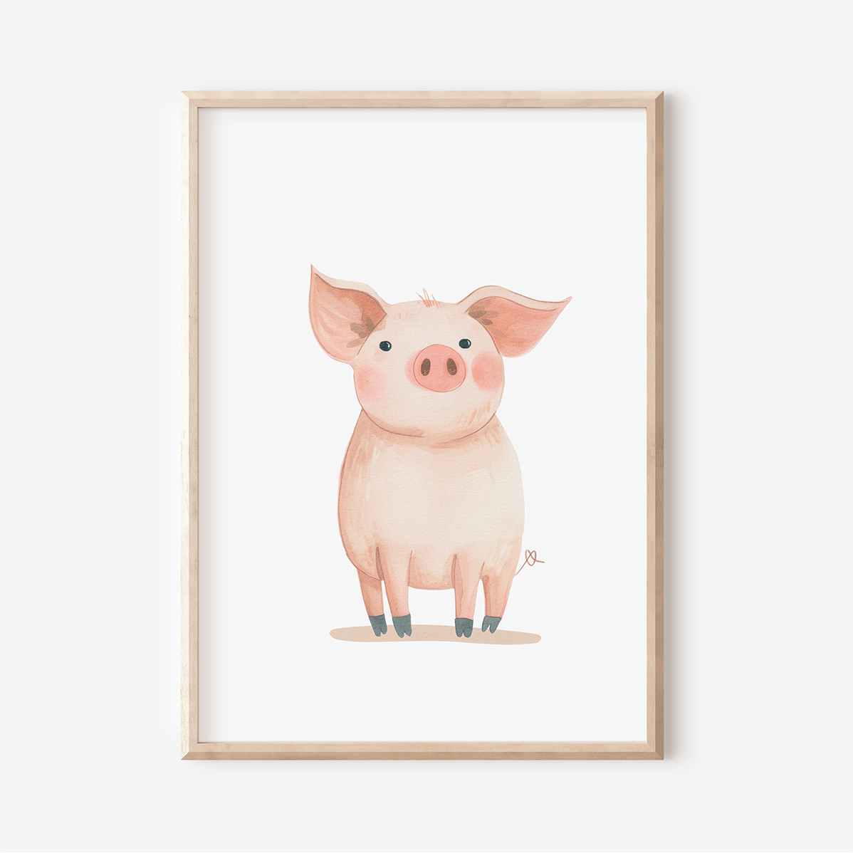 Farmyard Pig | Art Print